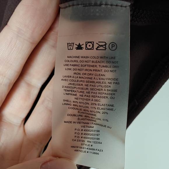 Aritzia TnaBUTTER DANCER LEOTARD Squareneck bodysuit size Small Mocha Brown - Picture 7 of 8